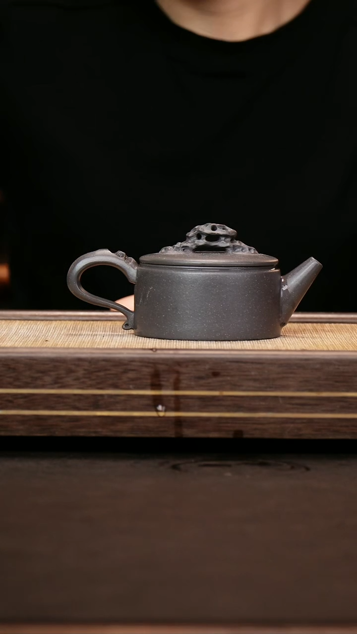 茶壶紫砂天青泥 天际200cc 大号