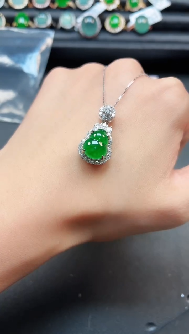 翡翠戒指银S925镶嵌111111