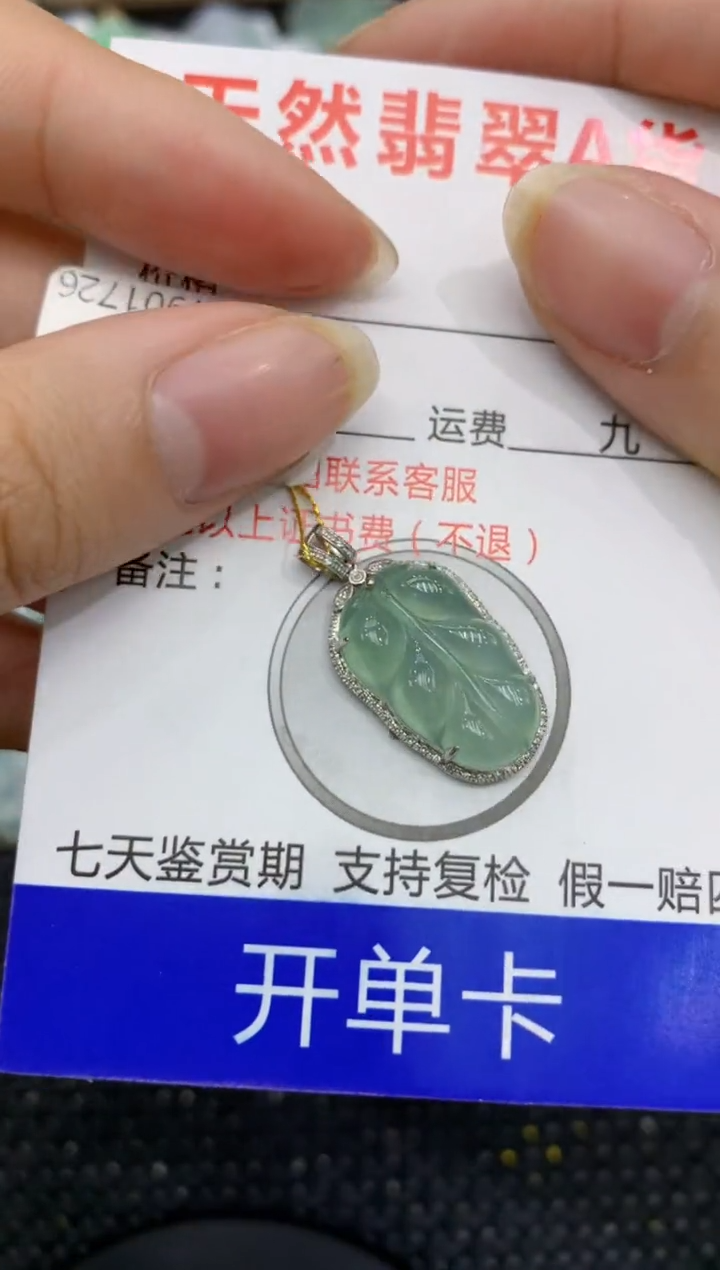【闪购商品】翡翠颈饰18K金镶嵌8888888888