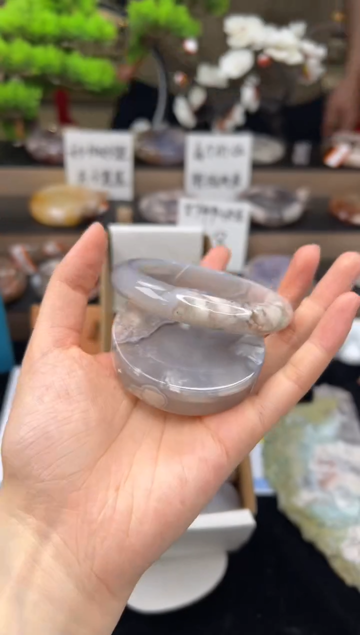 【闪购商品】石英质玉手镯未镶嵌60圈口（赠送镯心）13017