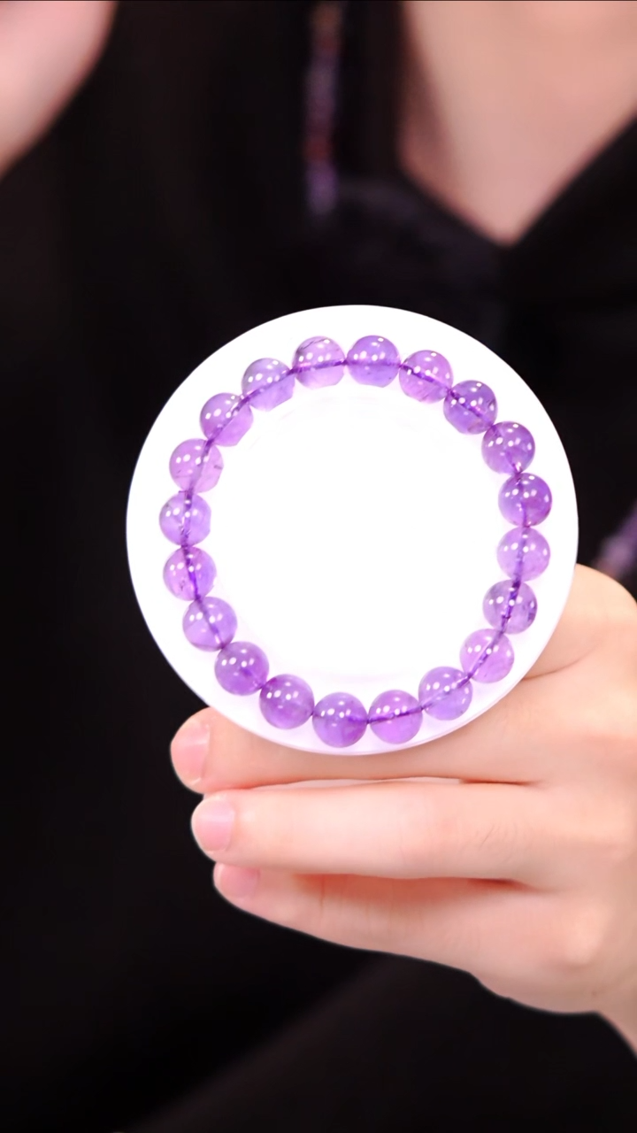 【闪购商品】水晶单圈未镶嵌Q024乌拉圭紫水晶单圈9mm