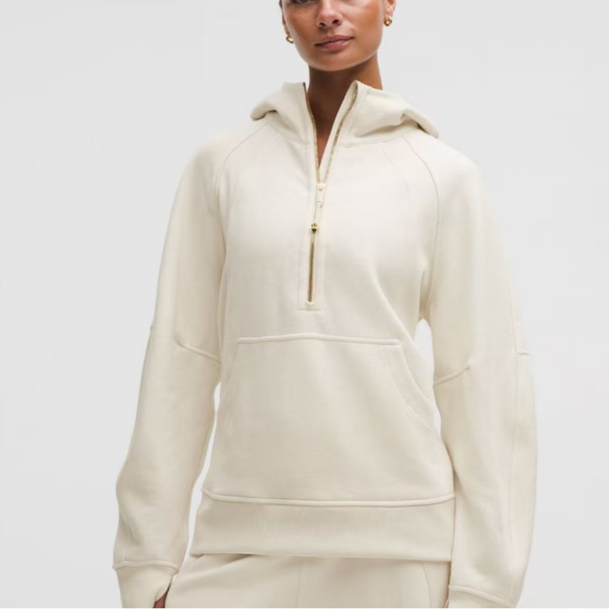 lululemon Scuba Oversized Half-Zip Hoodie宽松半拉长款连帽衫