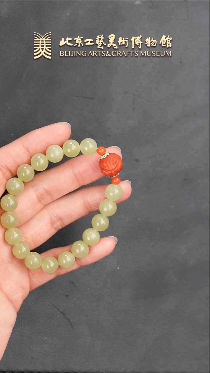 【闪购商品】和田玉手串未镶嵌B0123GMD082圆珠蛇手串