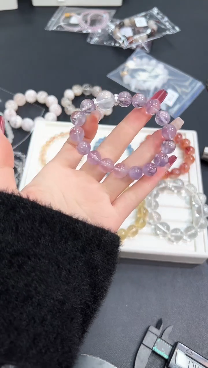 【闪购商品】水晶手串未镶嵌25f多样性发其一/1条默认微瑕