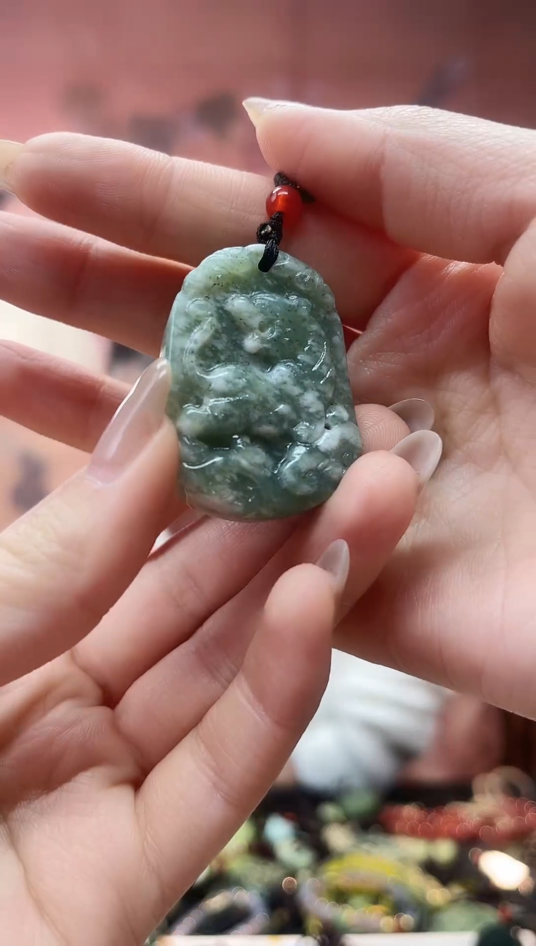 未镶嵌岫玉吊坠·