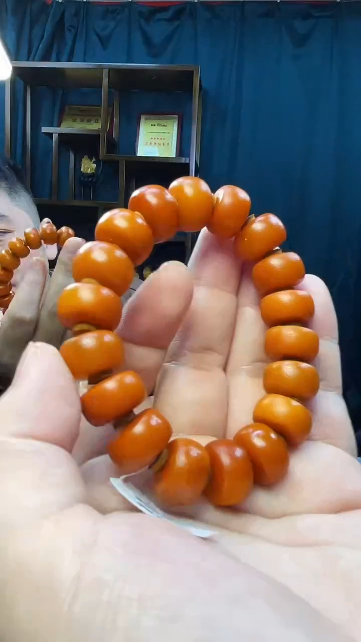 手串琥珀未镶嵌蜜蜡老型手串