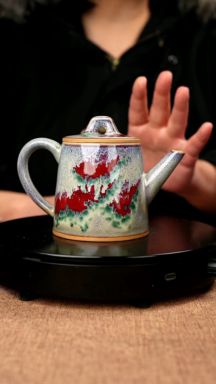 【闪购商品】71#国工一级品原矿钧瓷炉钧釉一统江山