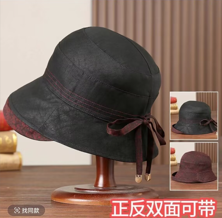 110【金姐专属】新款定制双面百搭女士春夏复古经典帽子