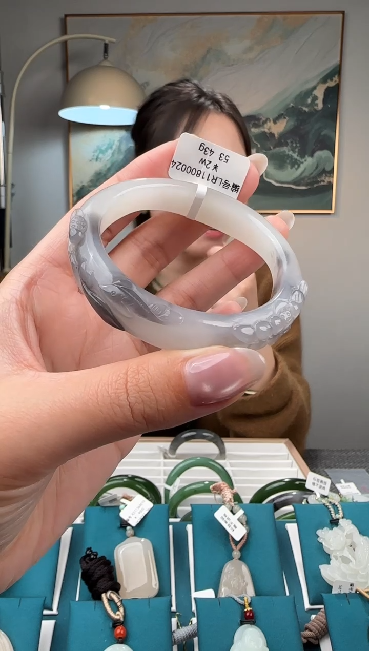 未镶嵌手镯和田玉LR 53