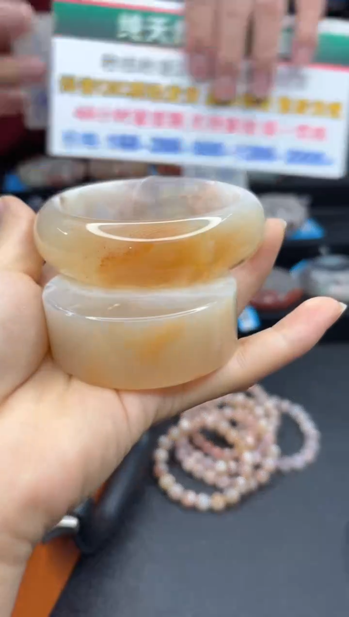 【闪购商品】石英质玉手镯未镶嵌191（61圈赠送镯心）