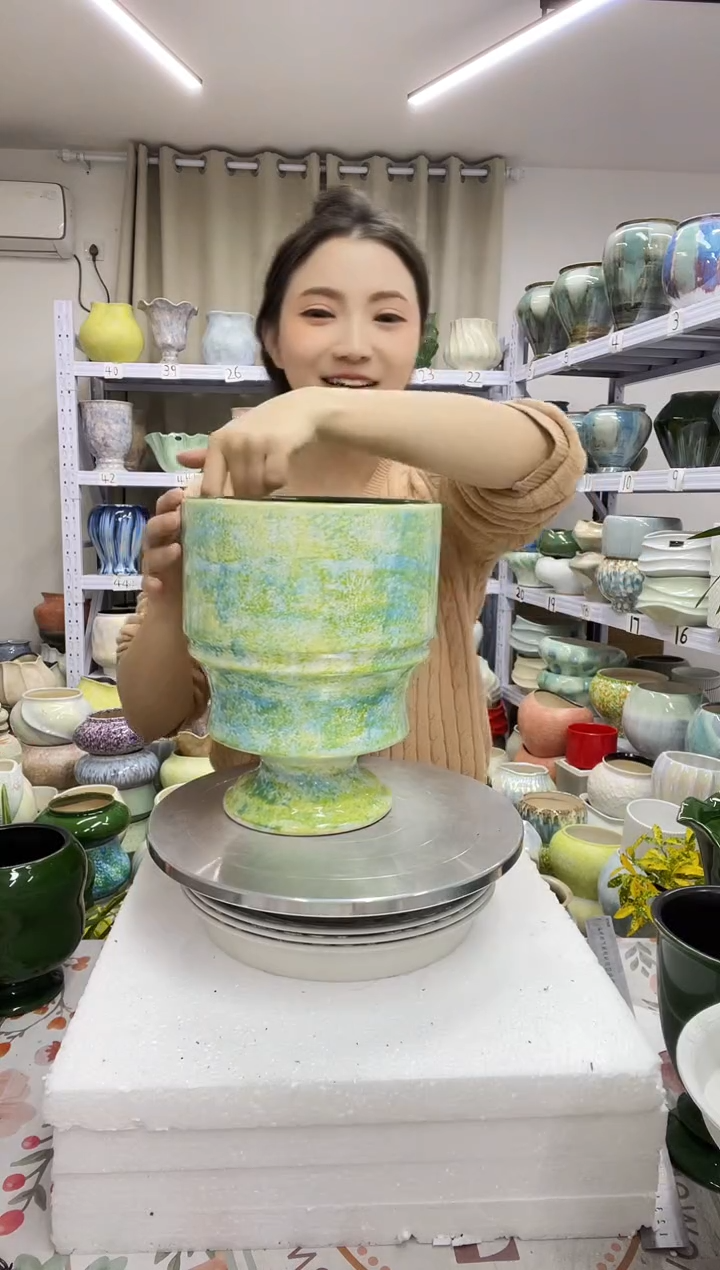 12.30陶瓷花盆直播链接高. 25     口18