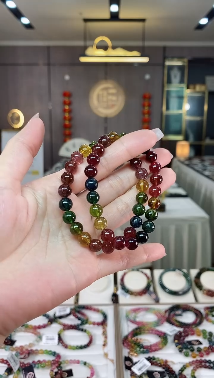 【闪购商品】碧玺单圈手串8mm+未镶嵌（多样性发一条）hon