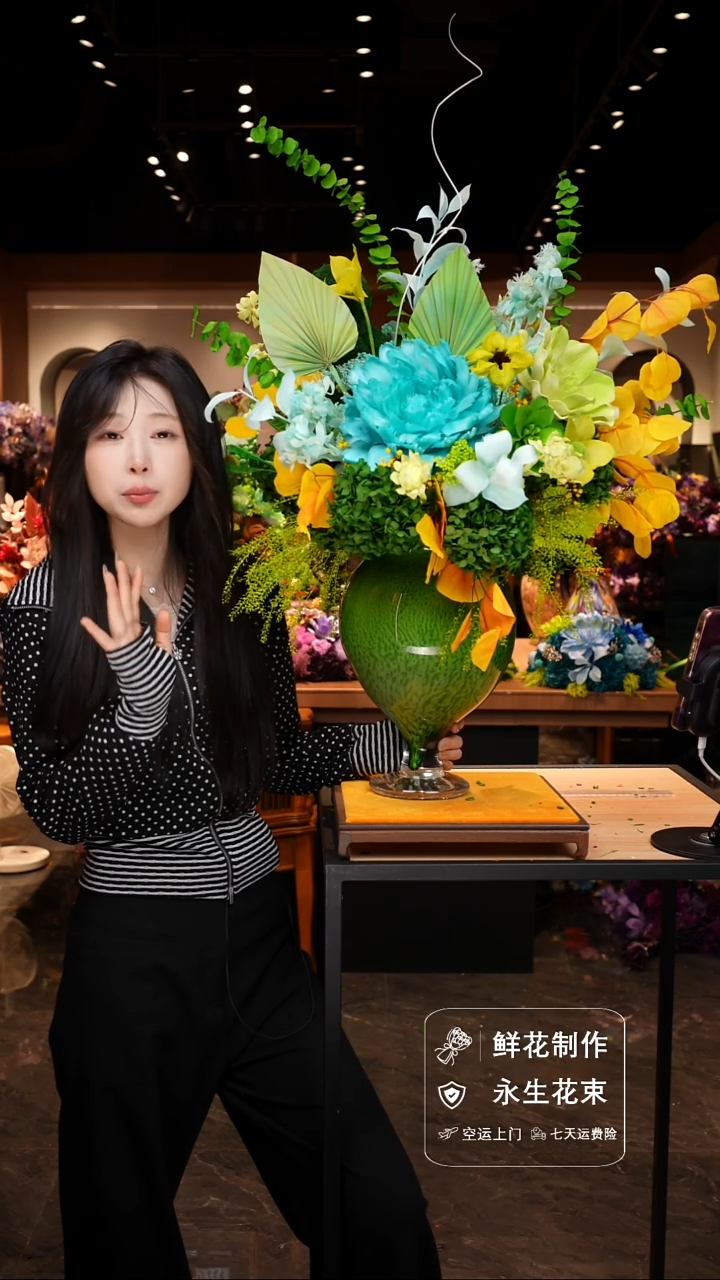 琉璃手工艺品手工花器花束空运包邮送货上门-以图片为准