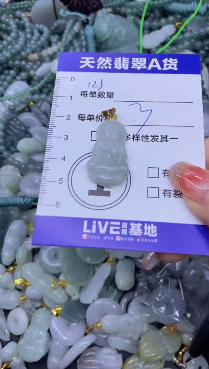 颈饰未镶嵌翡翠天然翡翠A货批量多样性发一件