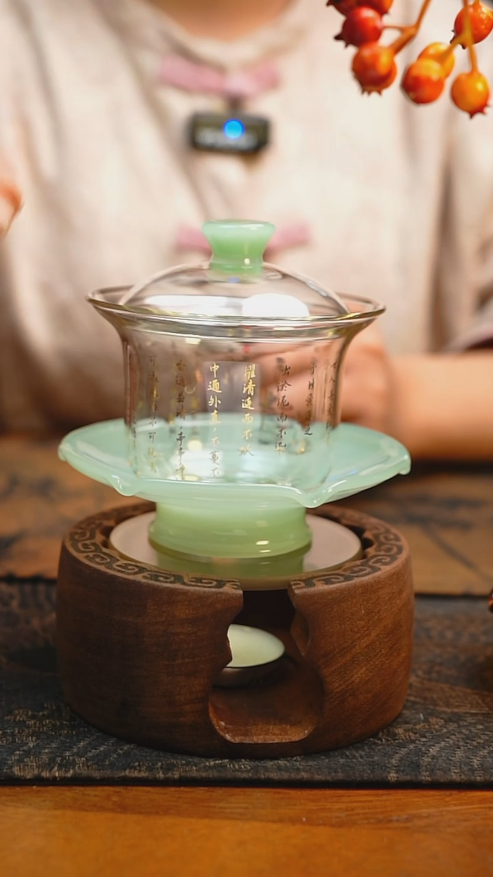 【闪购商品】禾器 爱莲说禾荷盖碗-浅玉