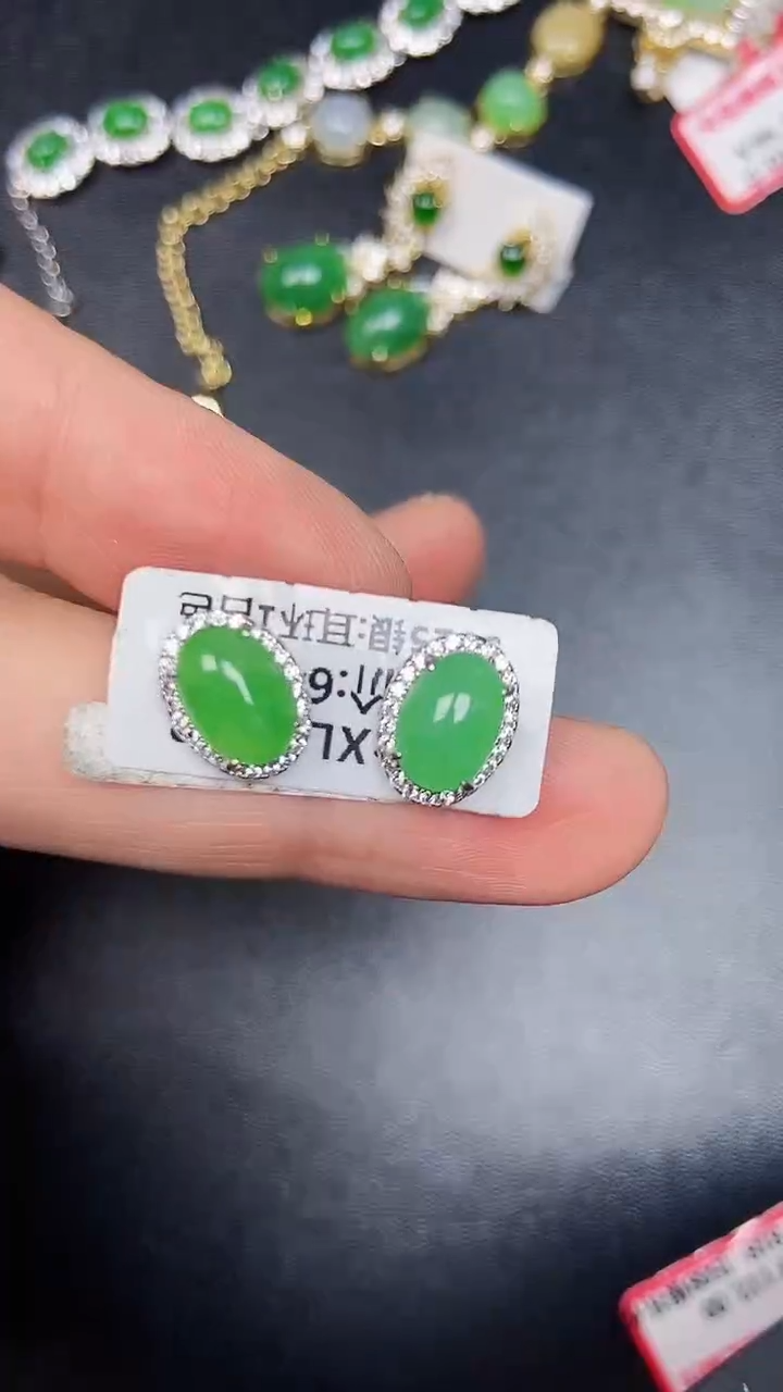 银S925镶嵌戒指翡翠2070