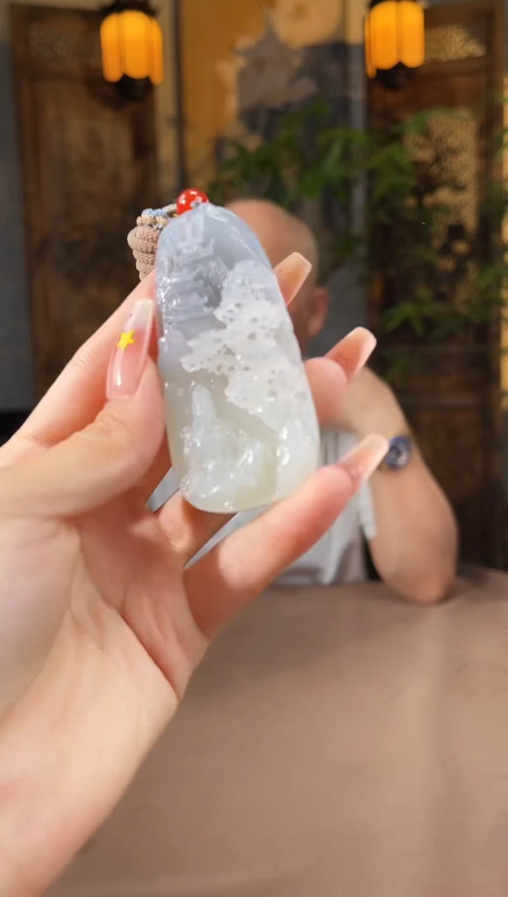 和田玉未镶嵌颈饰S264