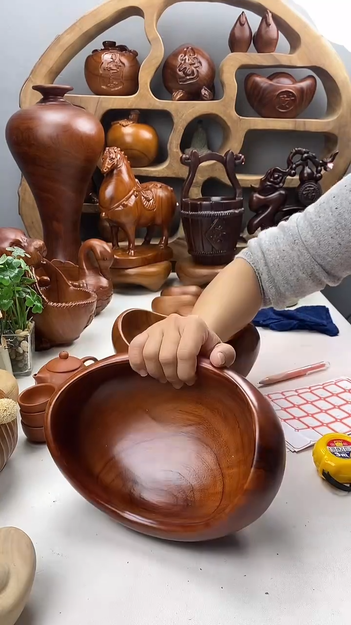 香樟木9香樟木元宝果盆
