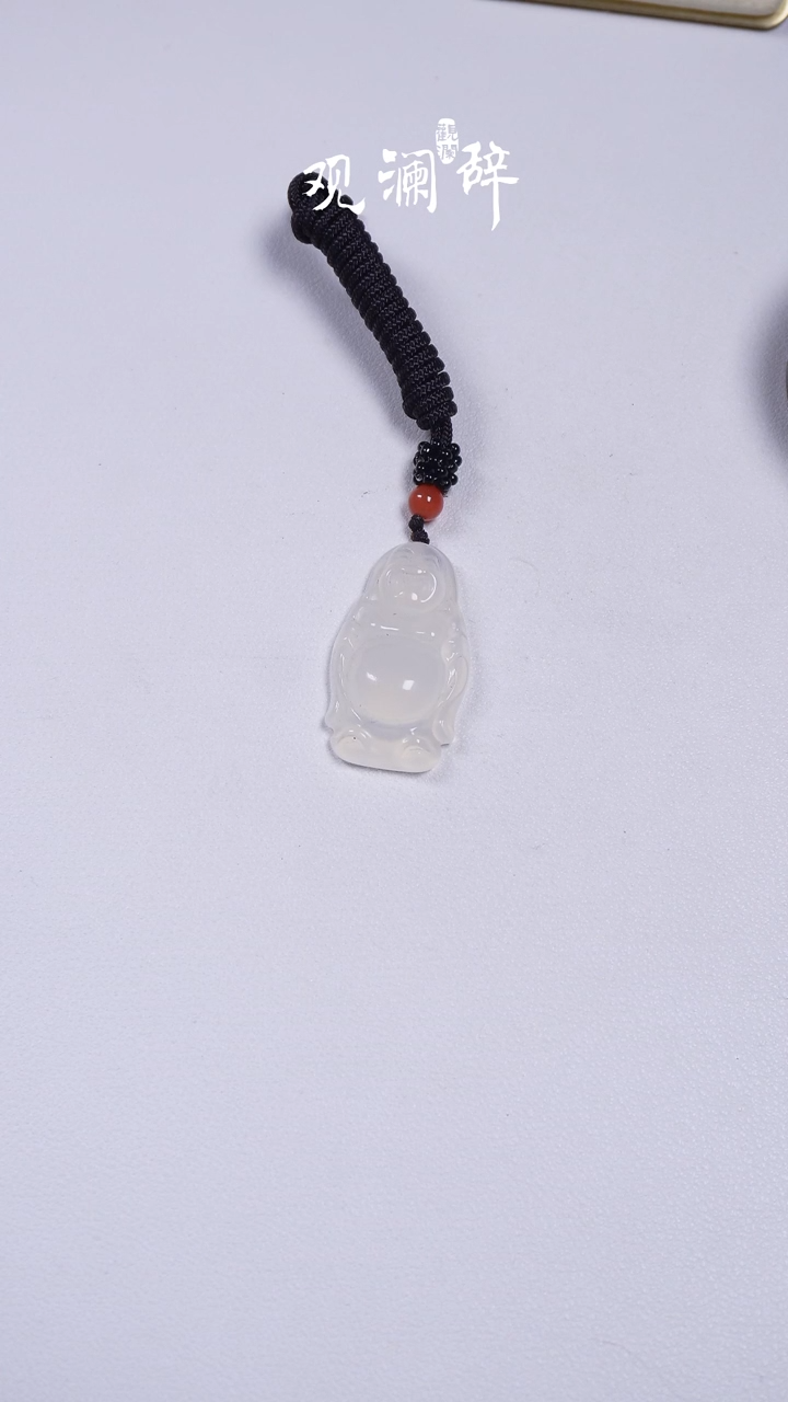 【闪购商品】玛瑙/玉髓吊坠(赠链)未镶嵌40mm荔枝冻大佛公