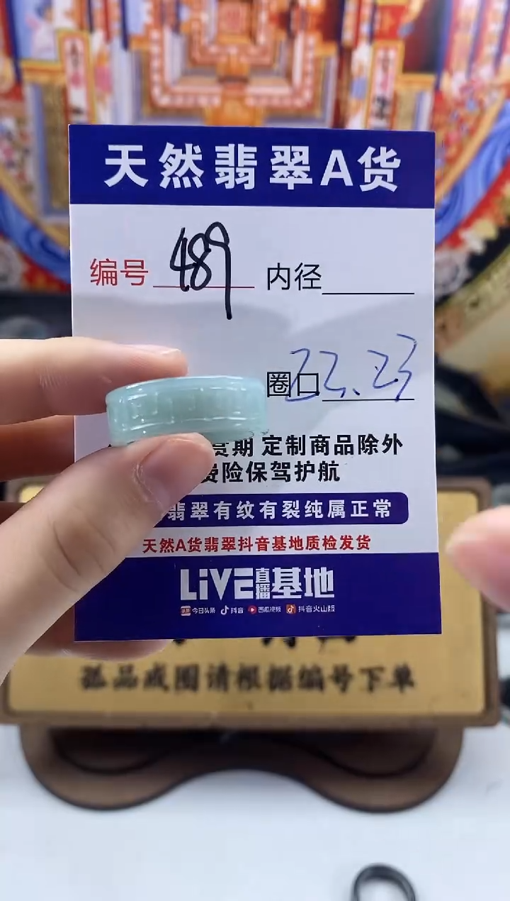 未镶嵌戒圈翡翠489