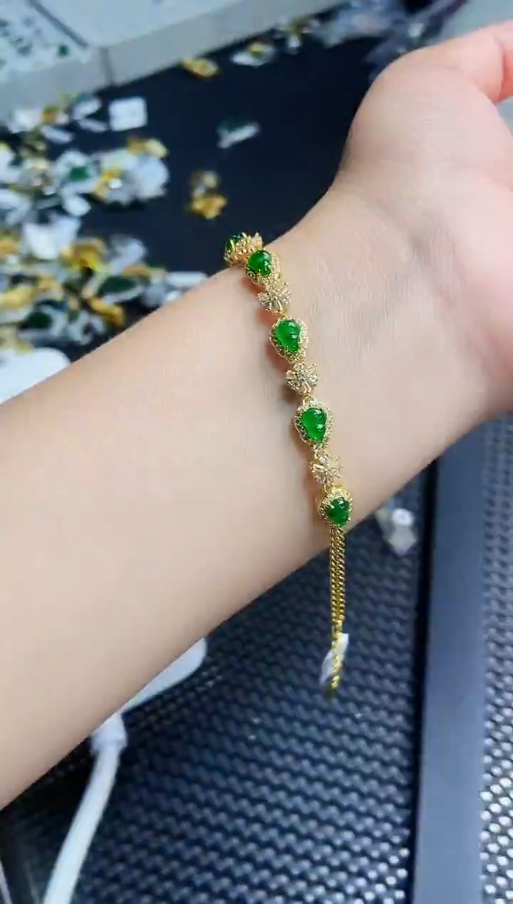 【闪购商品】翡翠手链未镶嵌111111111