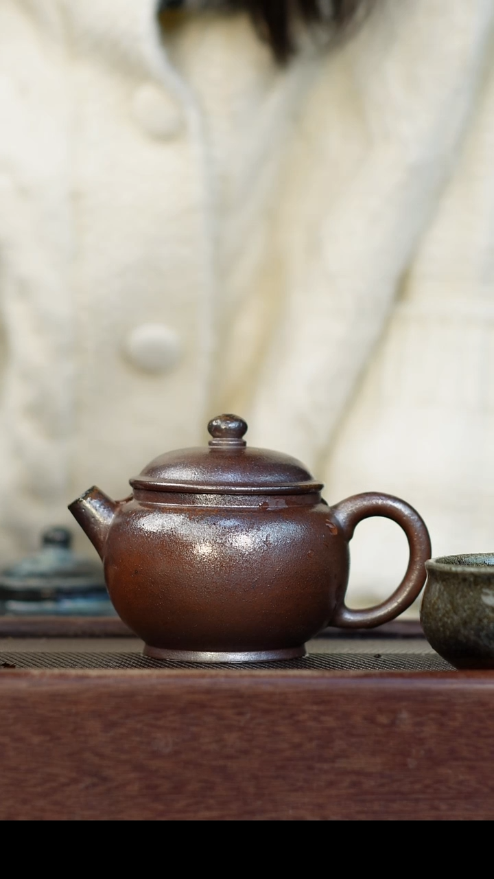 茶壶紫砂柴烧紫砂 巨轮200cc
