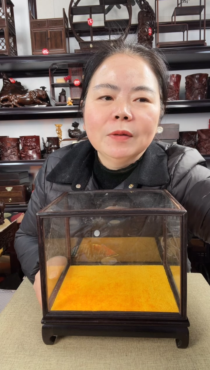 木玻璃罩3老李红木工艺品