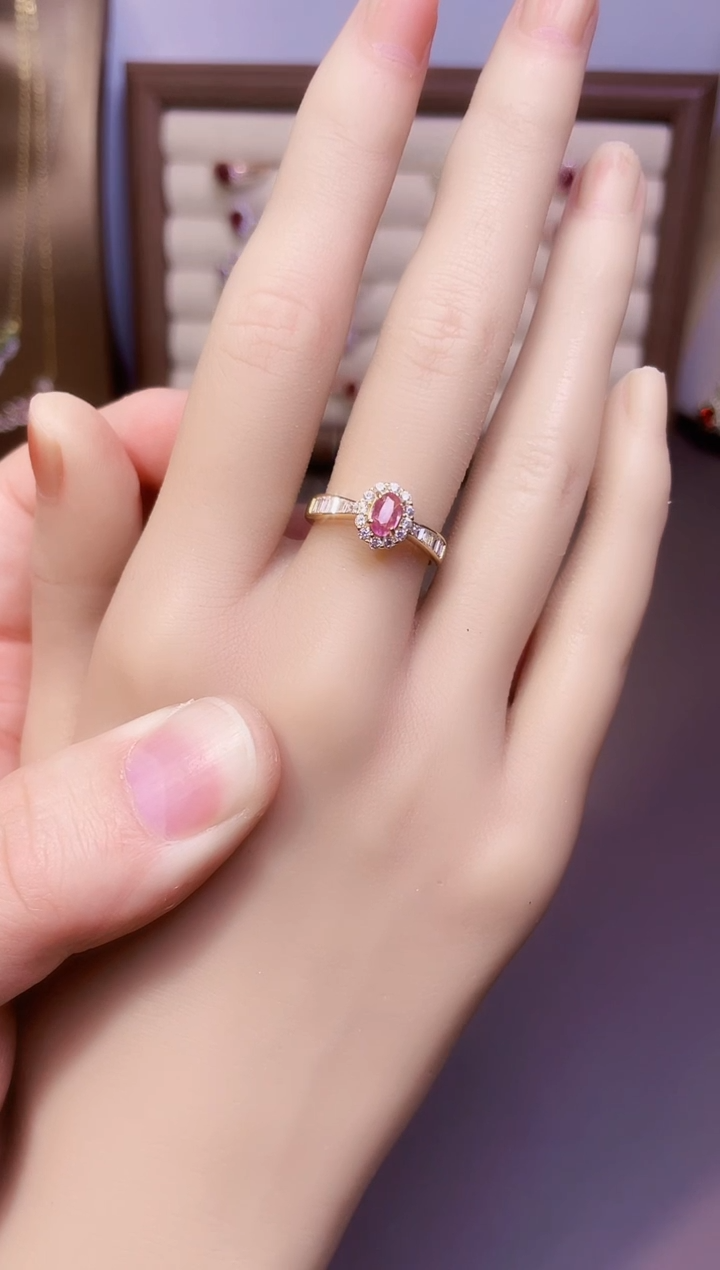 【闪购商品】彩色蓝宝石戒指银S925镶嵌1