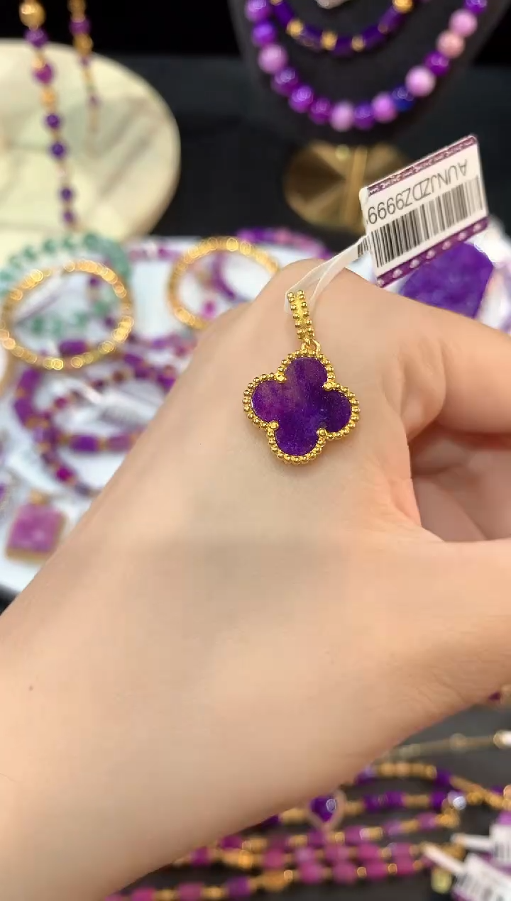 苏纪石（舒俱来）足金镶嵌.吊坠