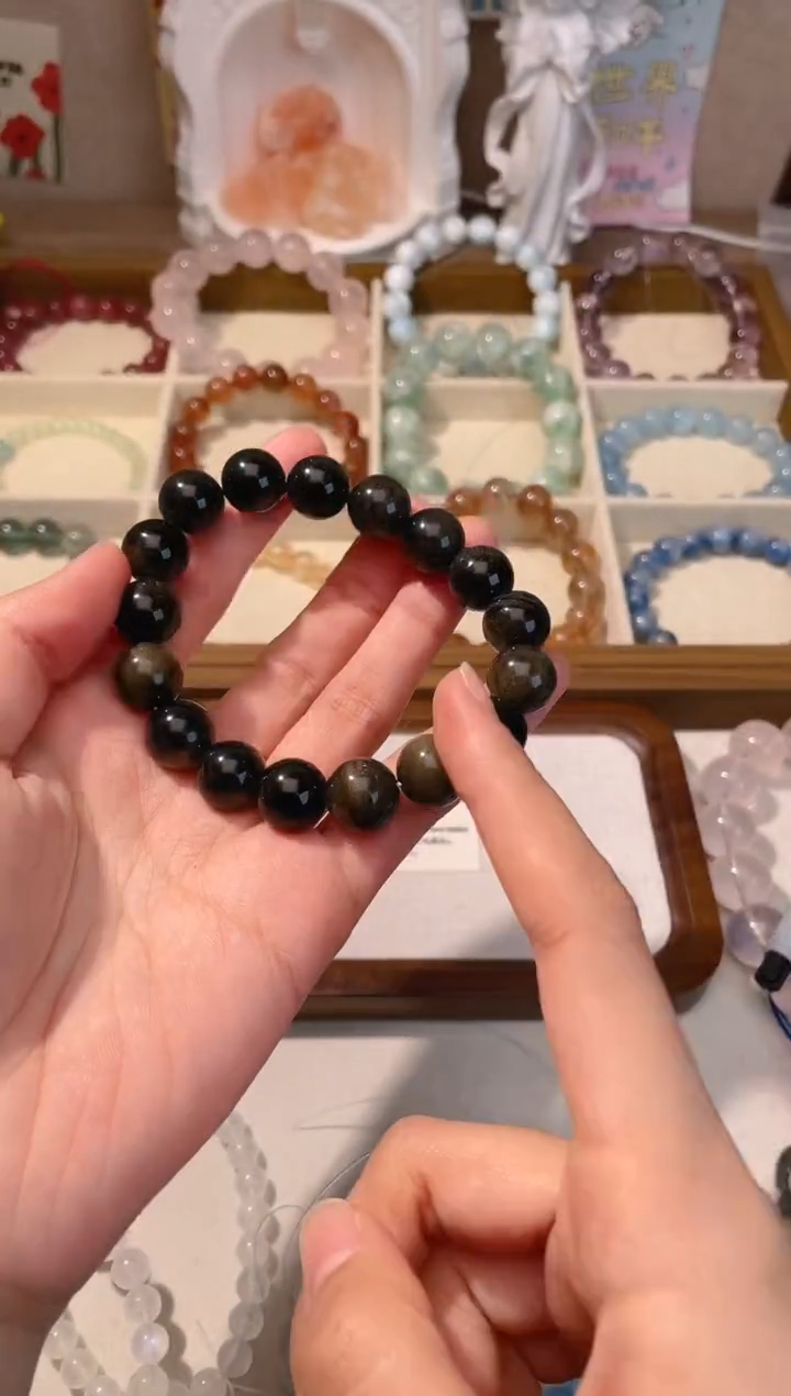 【闪购商品】水晶手串未镶嵌金耀石12