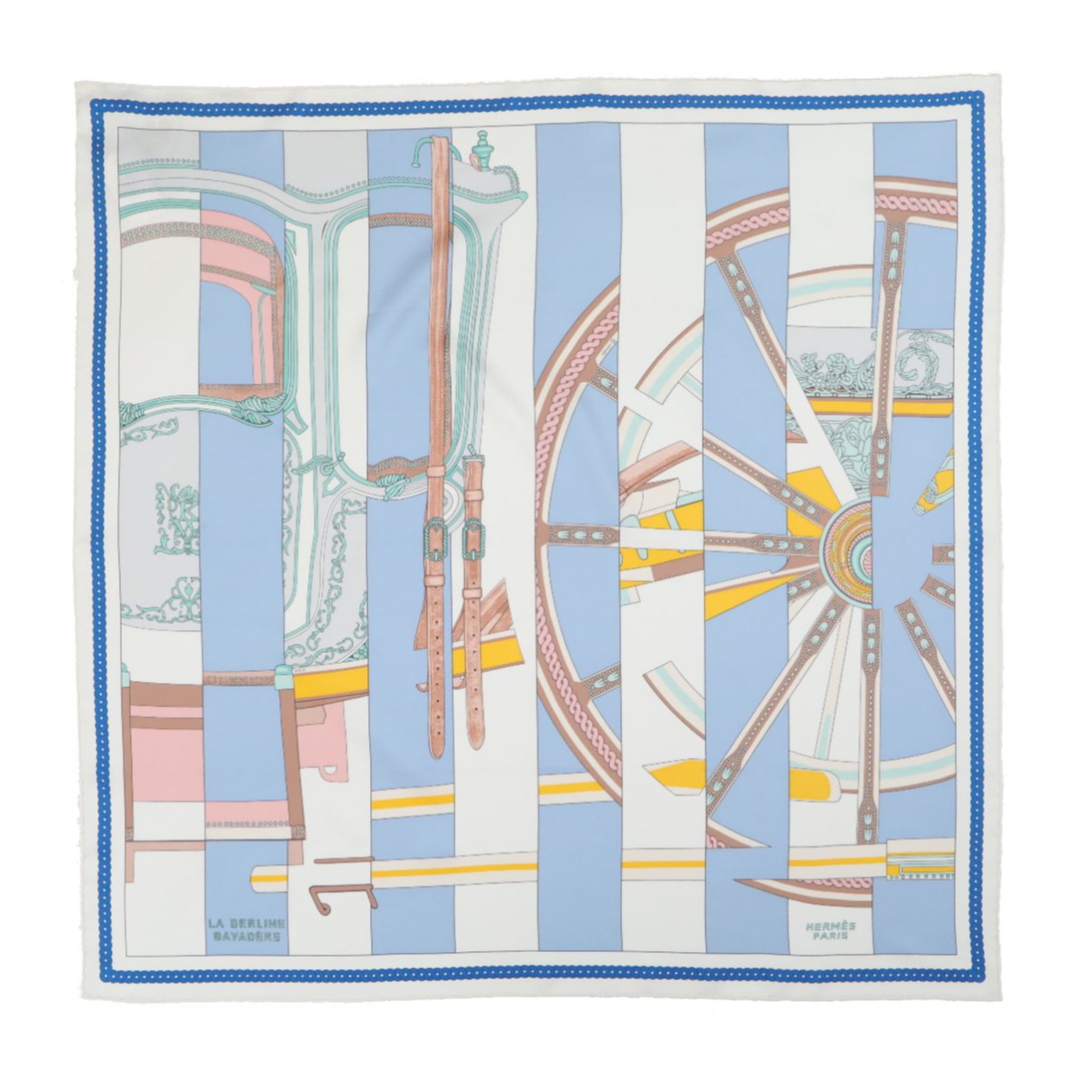 99新 Hermes/爱马仕 【花花】90X90CM 丝巾 印花 桑蚕丝