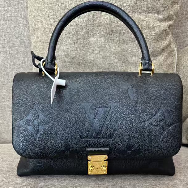 95新 LouisVuitton/路易威登 【总仓】玛德琳 黑色 牛皮 中号MM