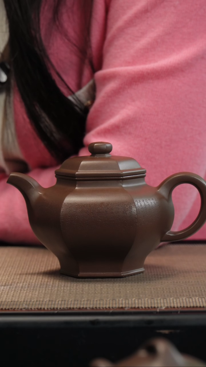 【闪购商品】紫砂茶壶老紫泥掇只六方