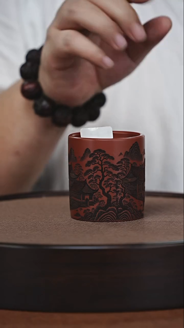 茶杯紫砂原矿紫砂