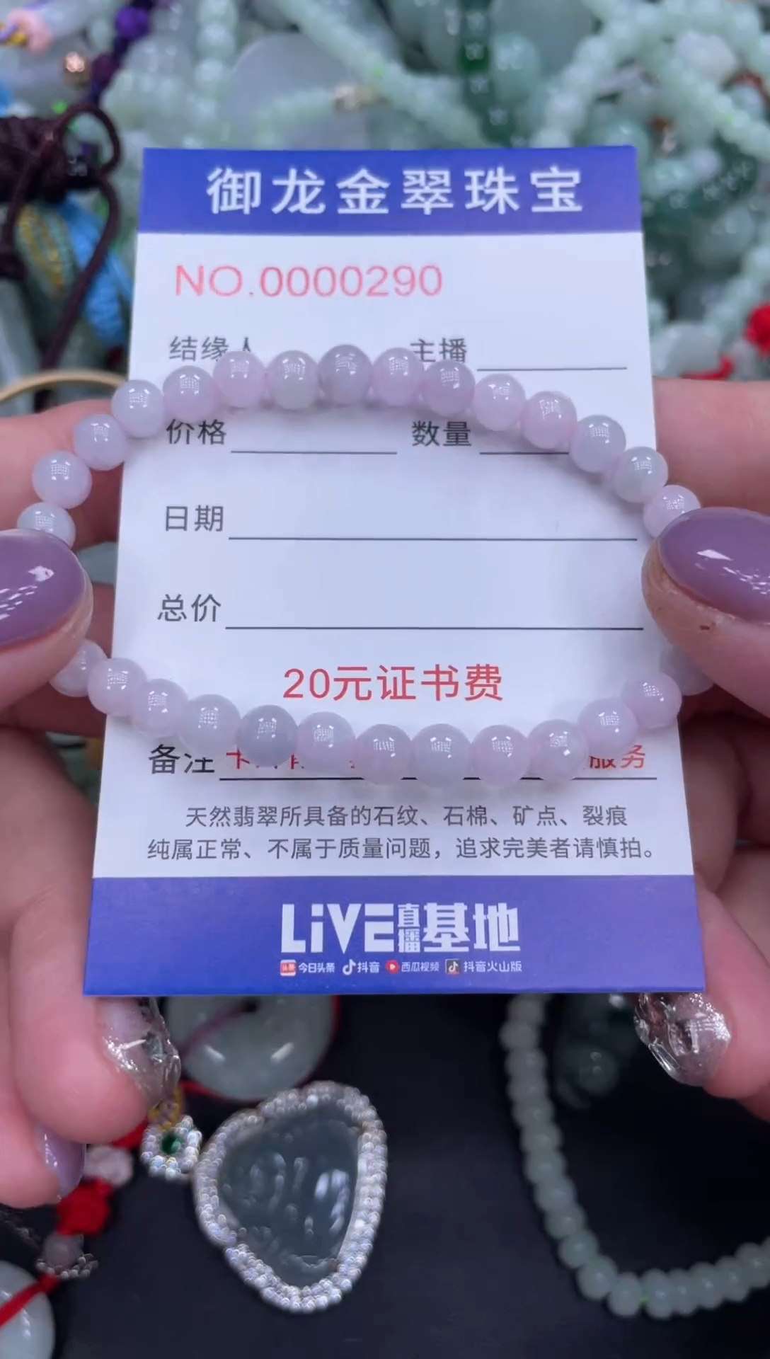 翡翠未镶嵌颈饰023