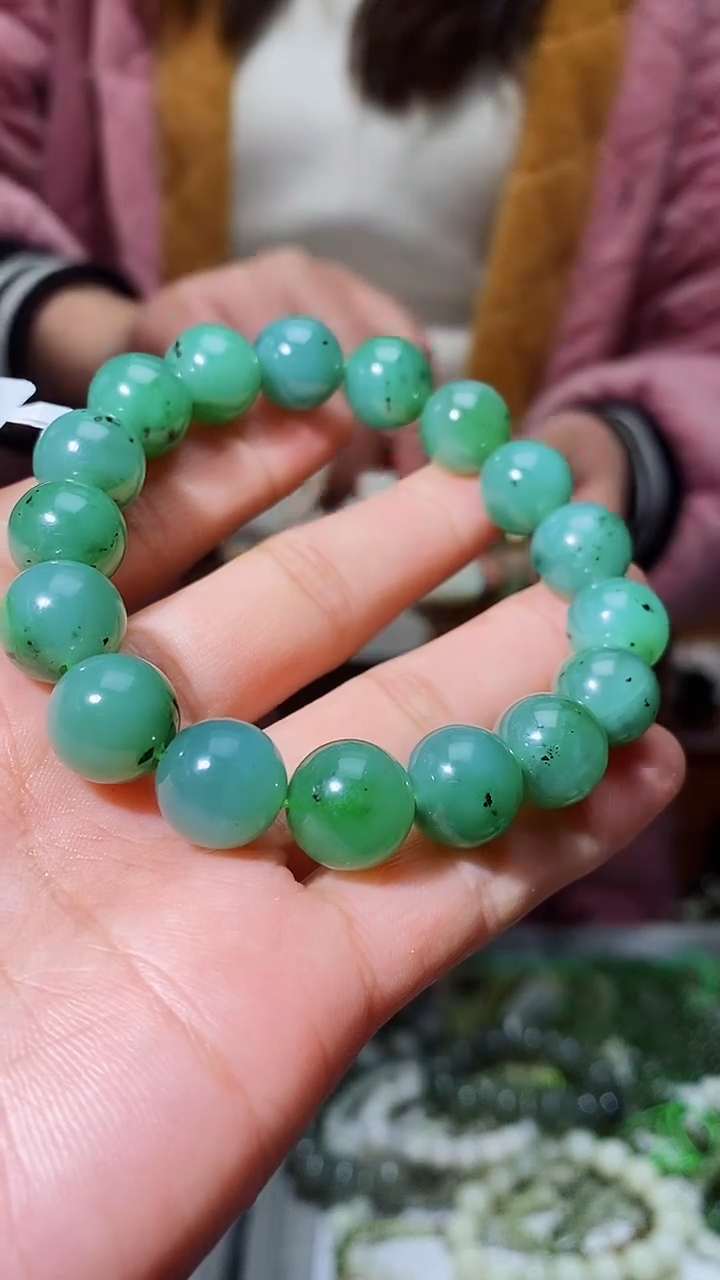 【闪购商品】和田玉手串未镶嵌卡12