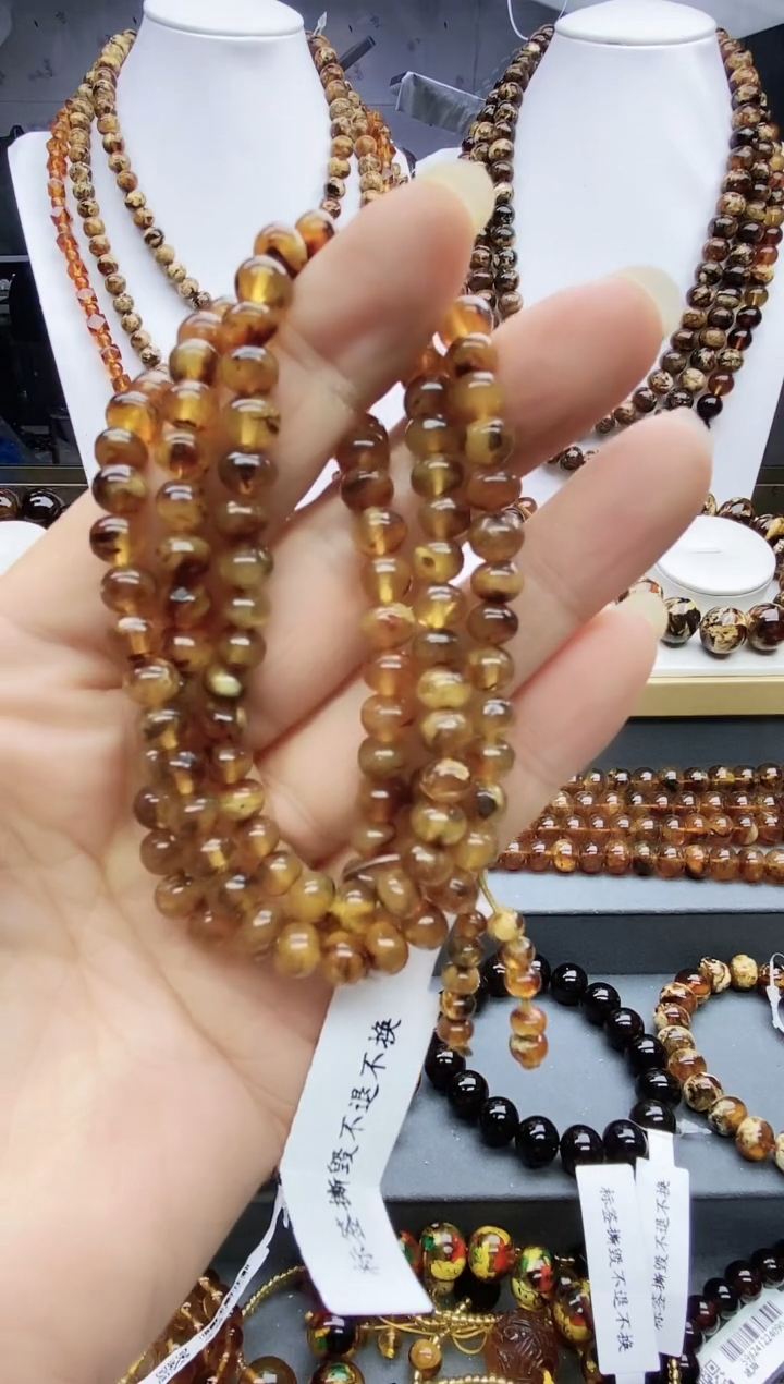 【闪购商品】琥珀颈饰未镶嵌6琥珀