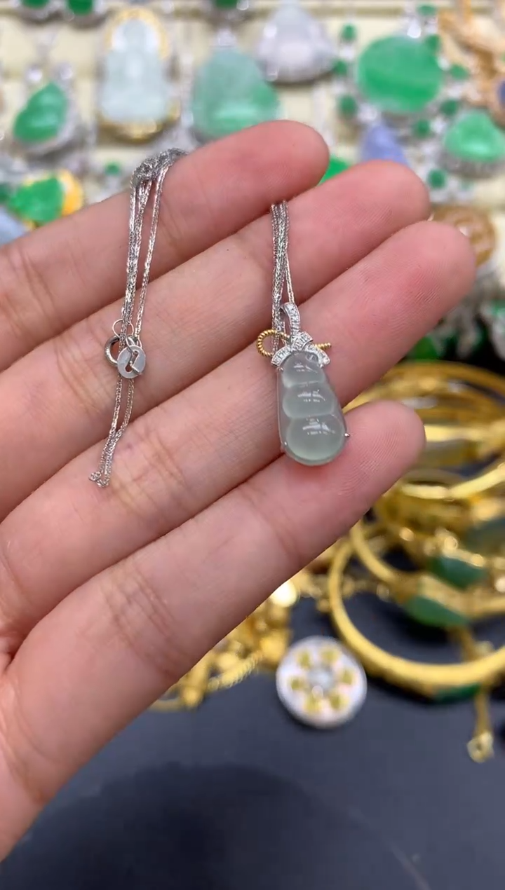 【闪购商品】翡翠颈饰18K金镶嵌241-中国好珍宝