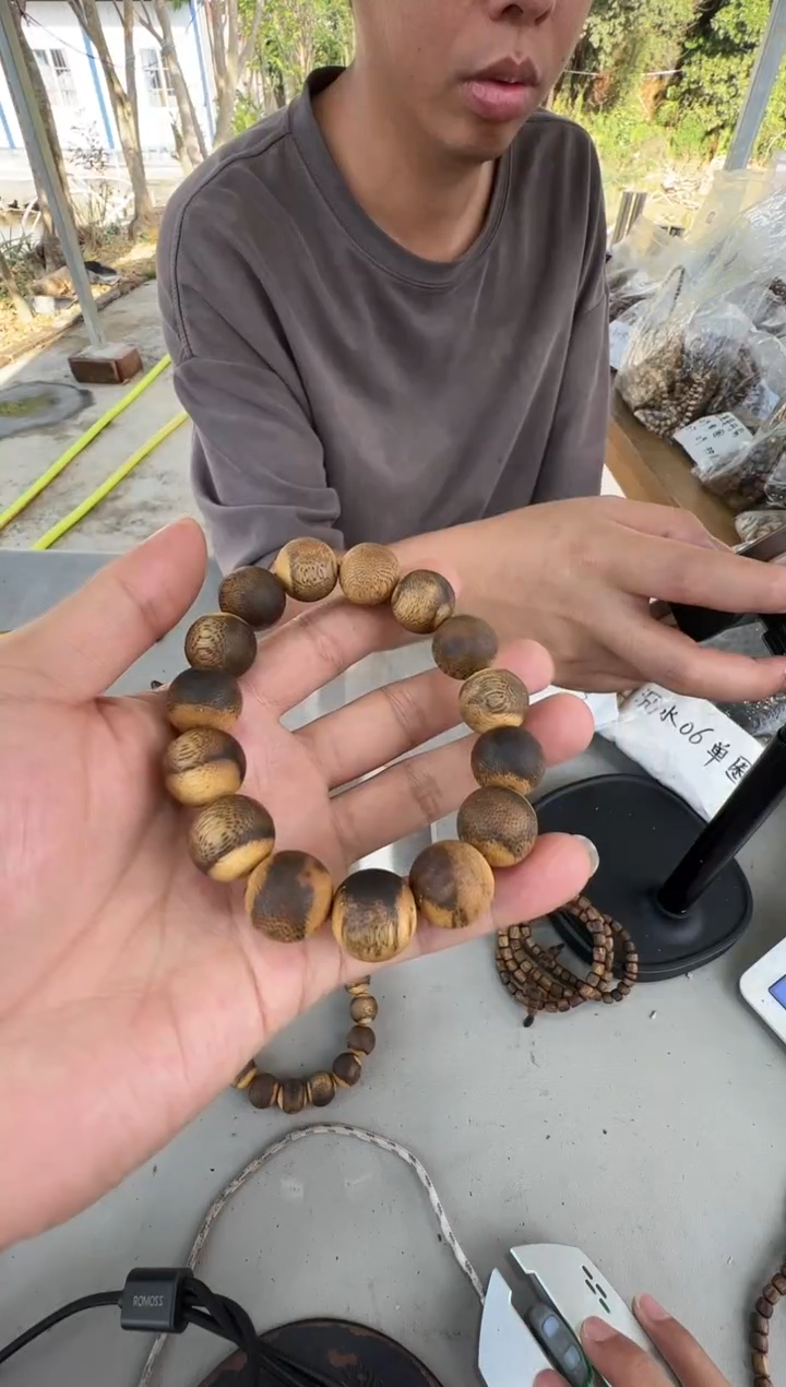 沉香沉香枕虎斑棋1.5圆珠单圈多样性发一