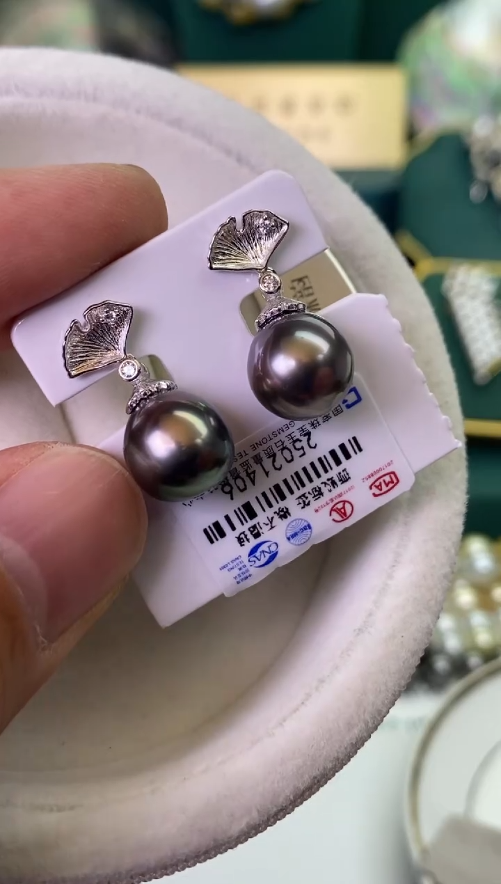 【闪购商品】海水珍珠耳饰银S925镶嵌1