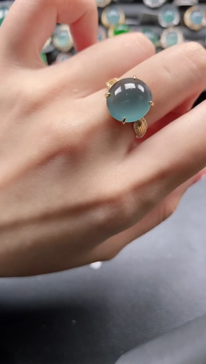 【闪购商品】翡翠戒指银S925镶嵌11111