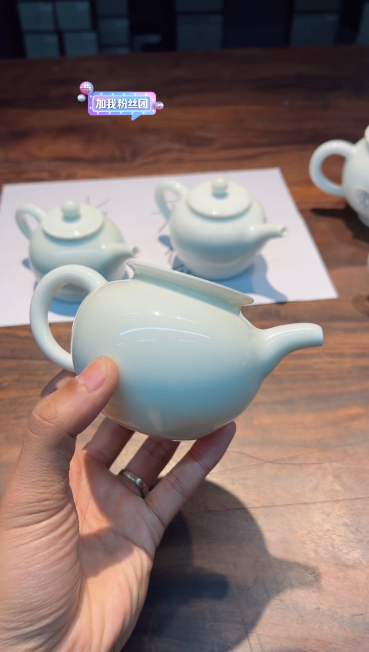 【闪购商品】刘钦莹 石桥 青釉圆乐公道杯