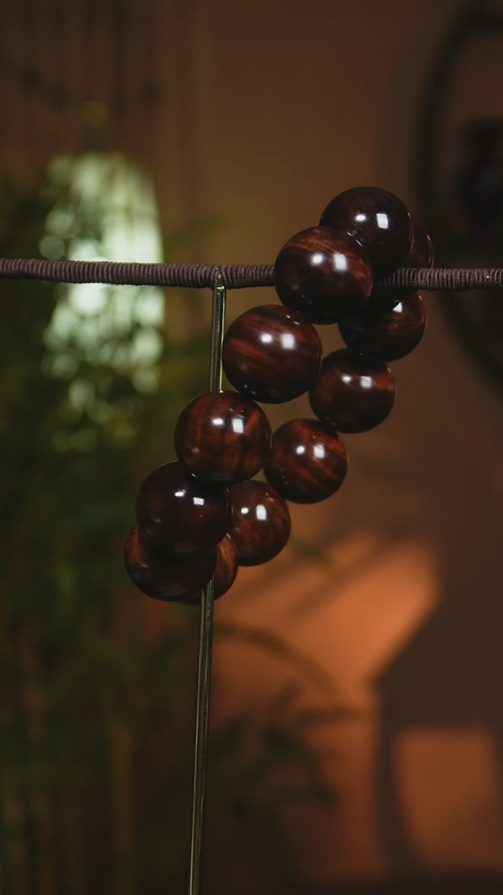 【闪购商品】黄花梨/降香黄檀手串/手链海南黄花梨2.0cm水波