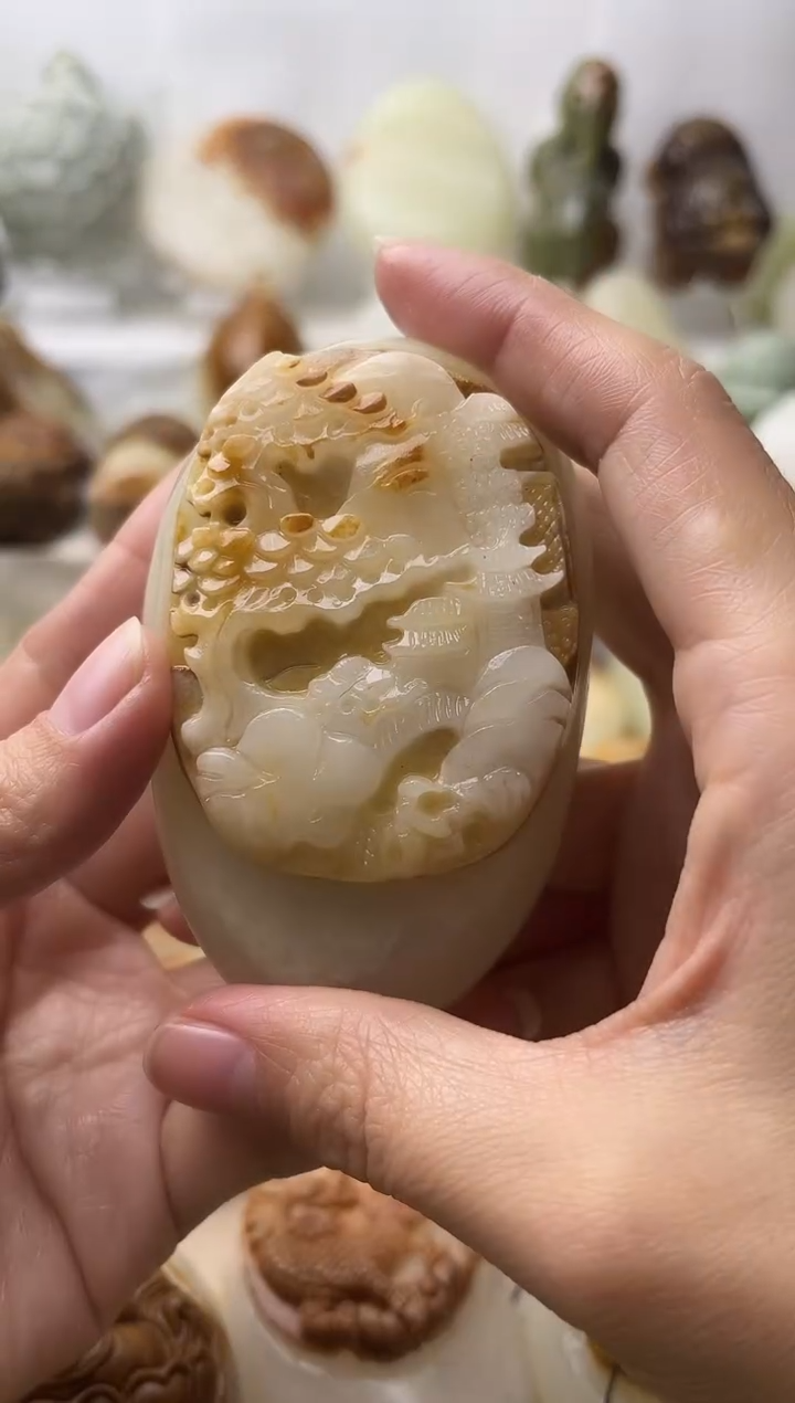 石材古青石棉纹正常不退换山水