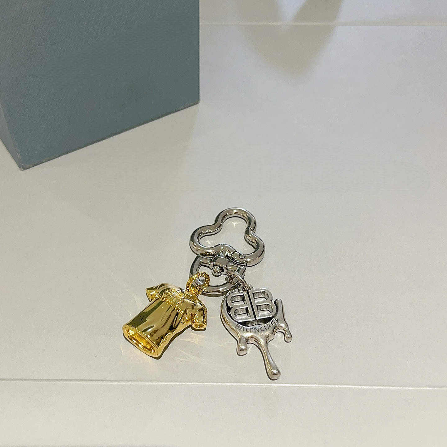 钛钢项链 立体精工DIY钥匙扣气质时尚小众