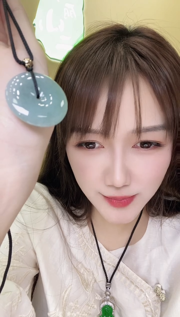 未镶嵌挂件翡翠379155/翡翠平安扣   多样性一件发