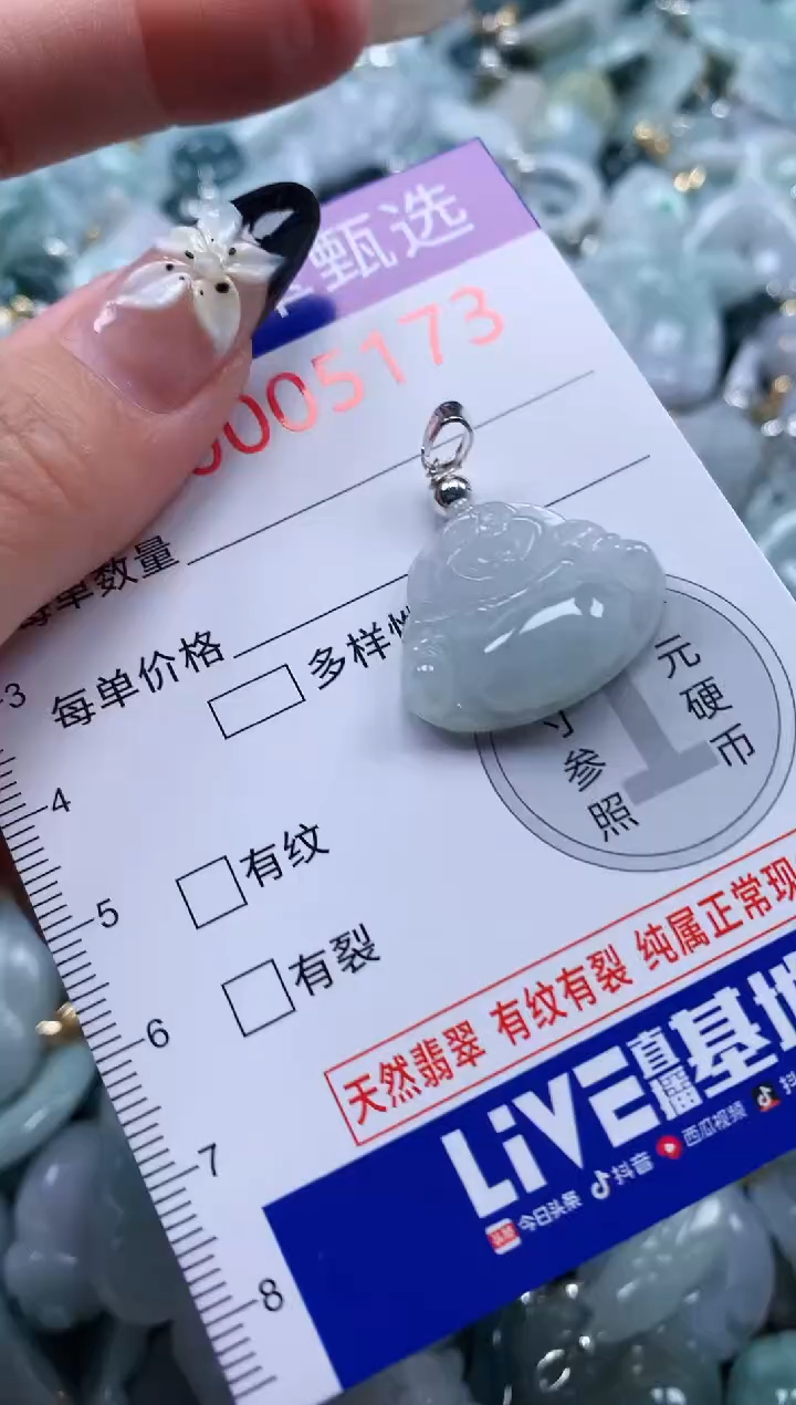 翡翠未镶嵌颈饰5173