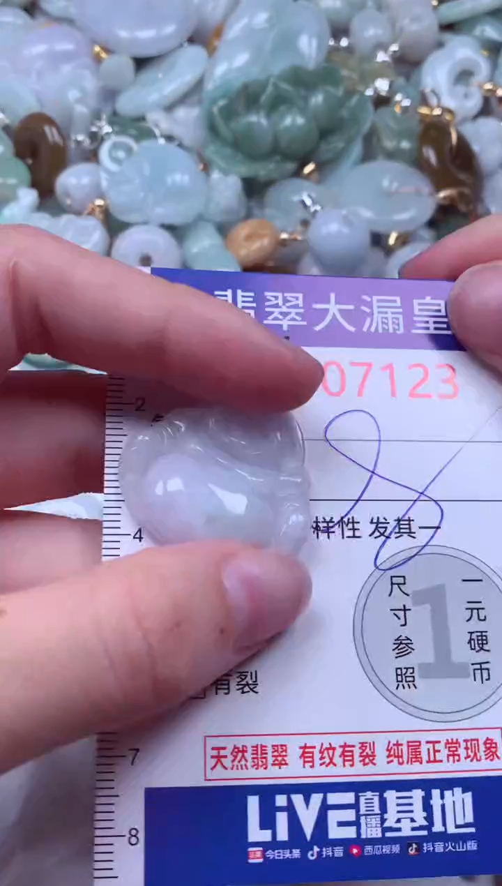 吊坠(不含链)未镶嵌翡翠7123