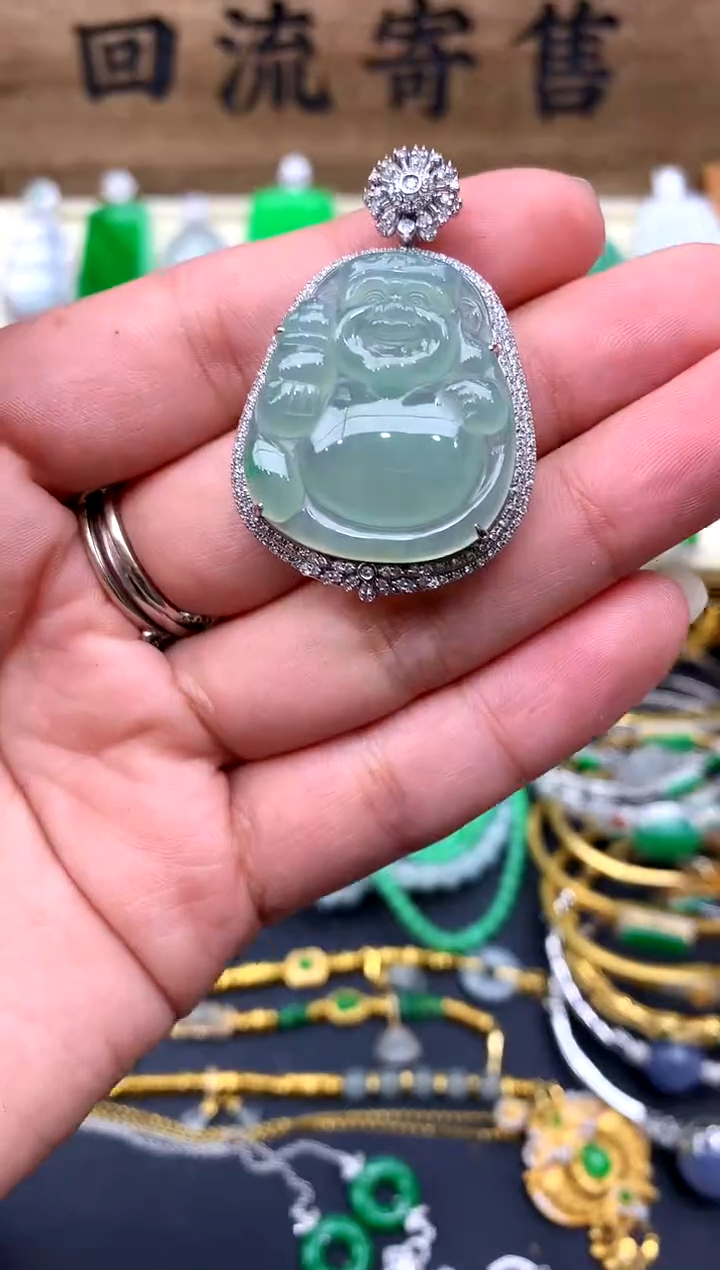 【闪购商品】翡翠颈饰18K金镶嵌263-中国好珍宝