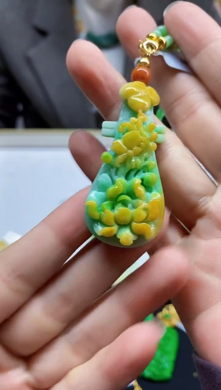 颈饰未镶嵌翡翠翡翠吊坠